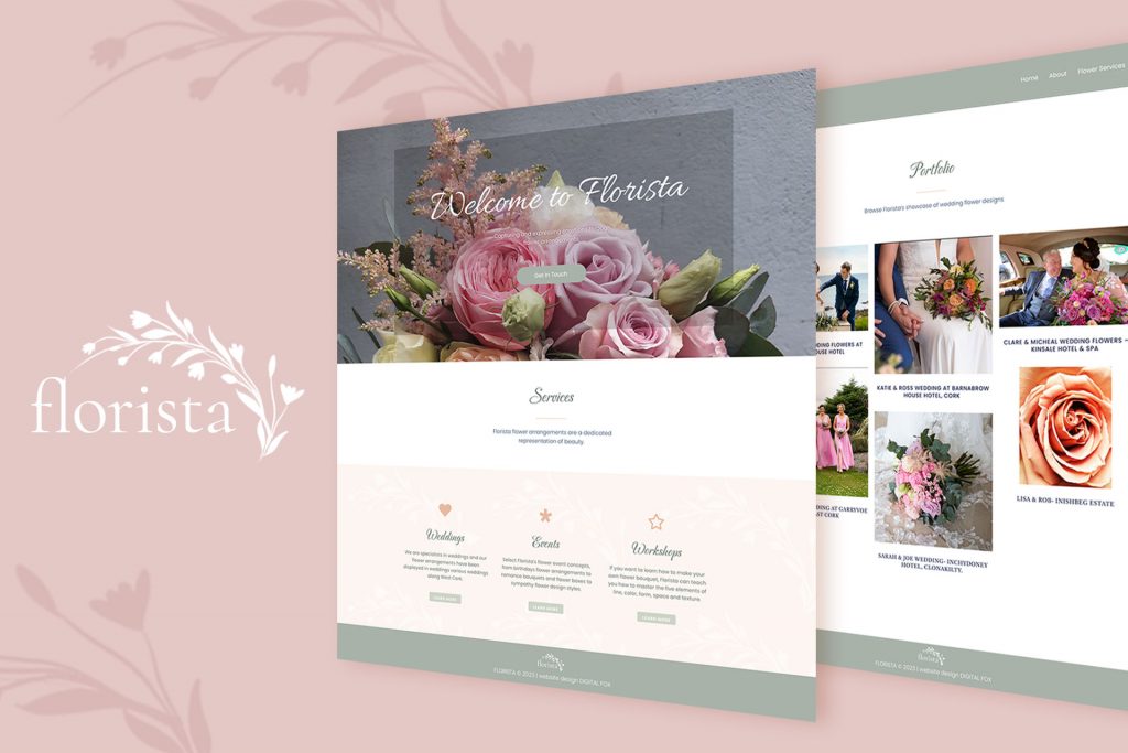 florista website design and logo design clonakilty west cork