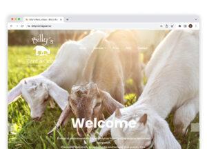 Website Design Farming Billy's rent a goat West Cork