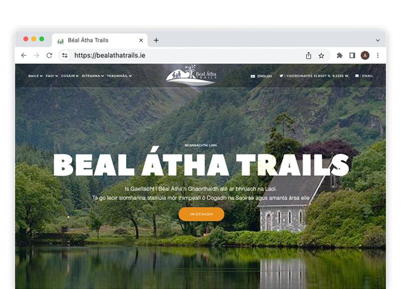 Website design for Beal Atha Trails in West Cork