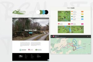 Web design in Ballingeary for Beal Atha Trails in Gaeltacht Irish speaking village in West Cork